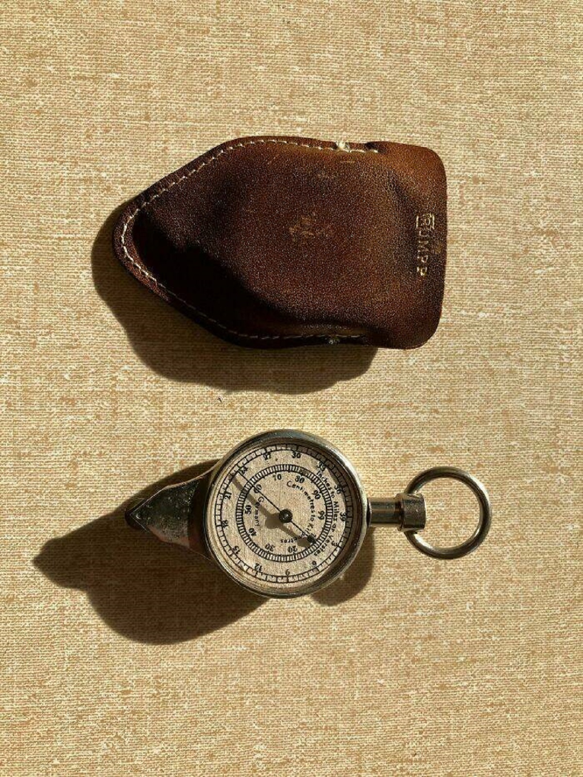 "Old German Map Measuring Tool With Compass I Found In The House I Bought"