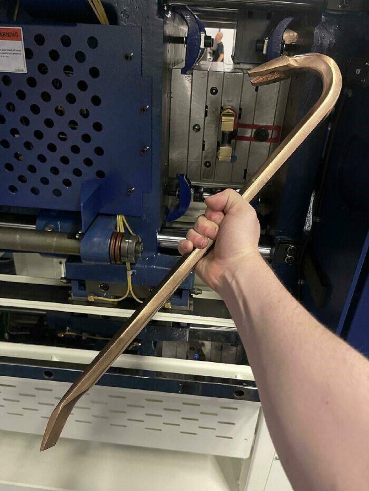 "Brass Crowbar For Working On Plastic Injection Molds"