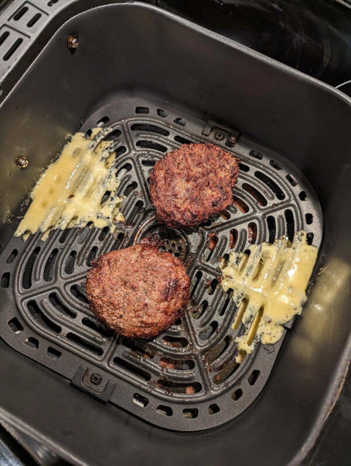 “Air fryer blew my last 2 slices of cheese off my burgers”