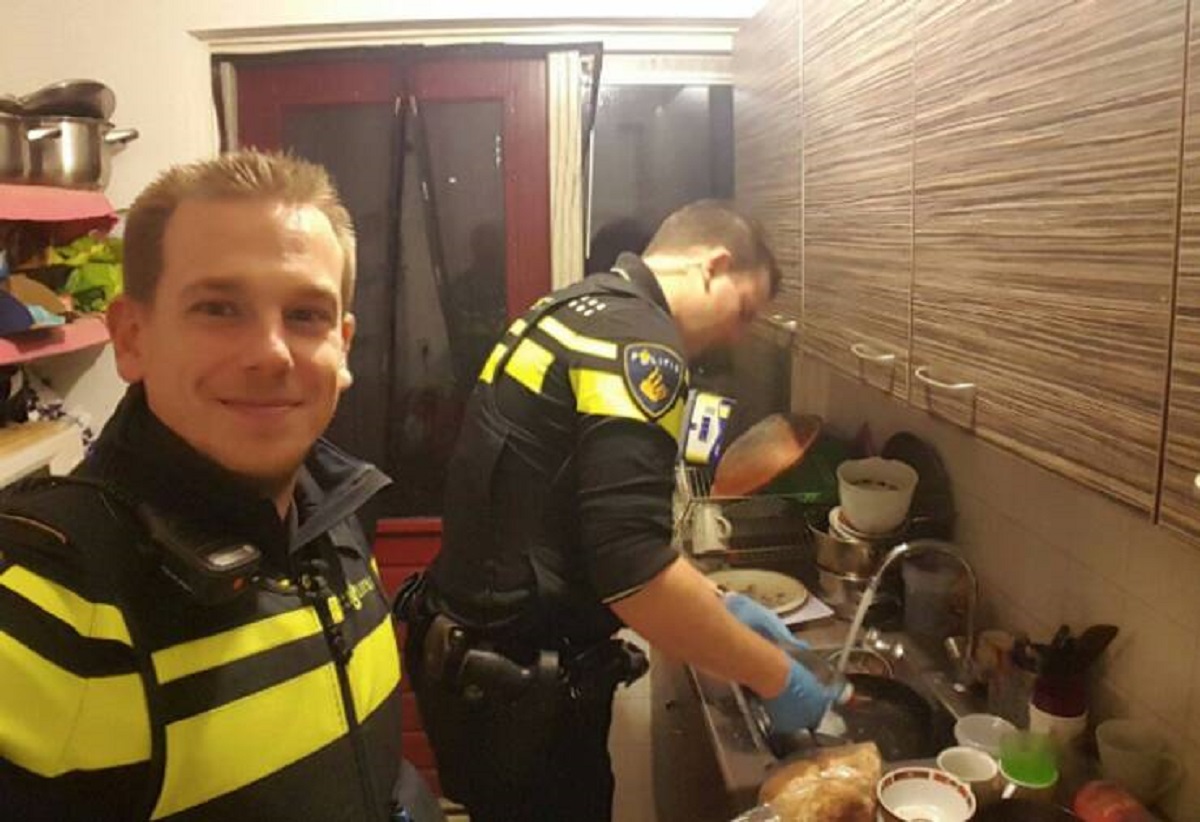 “These paramedics helped finish making dinner for the kids after taking their mother to the hospital...they even stayed and did the dishes.”