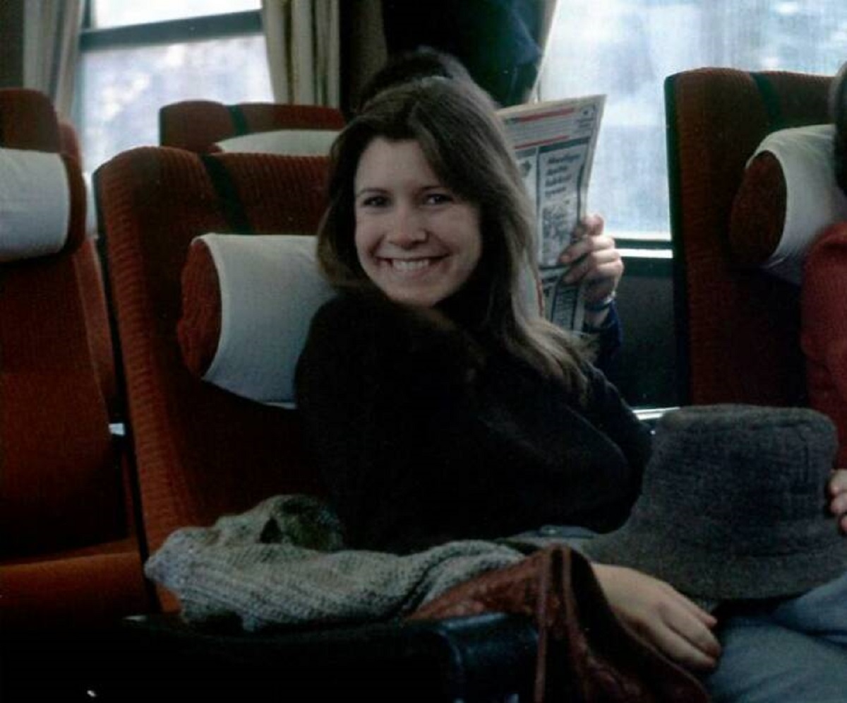 "Carrie Fisher On A Train To Norway To Film Parts Of The Empire Strikes Back In 1979"