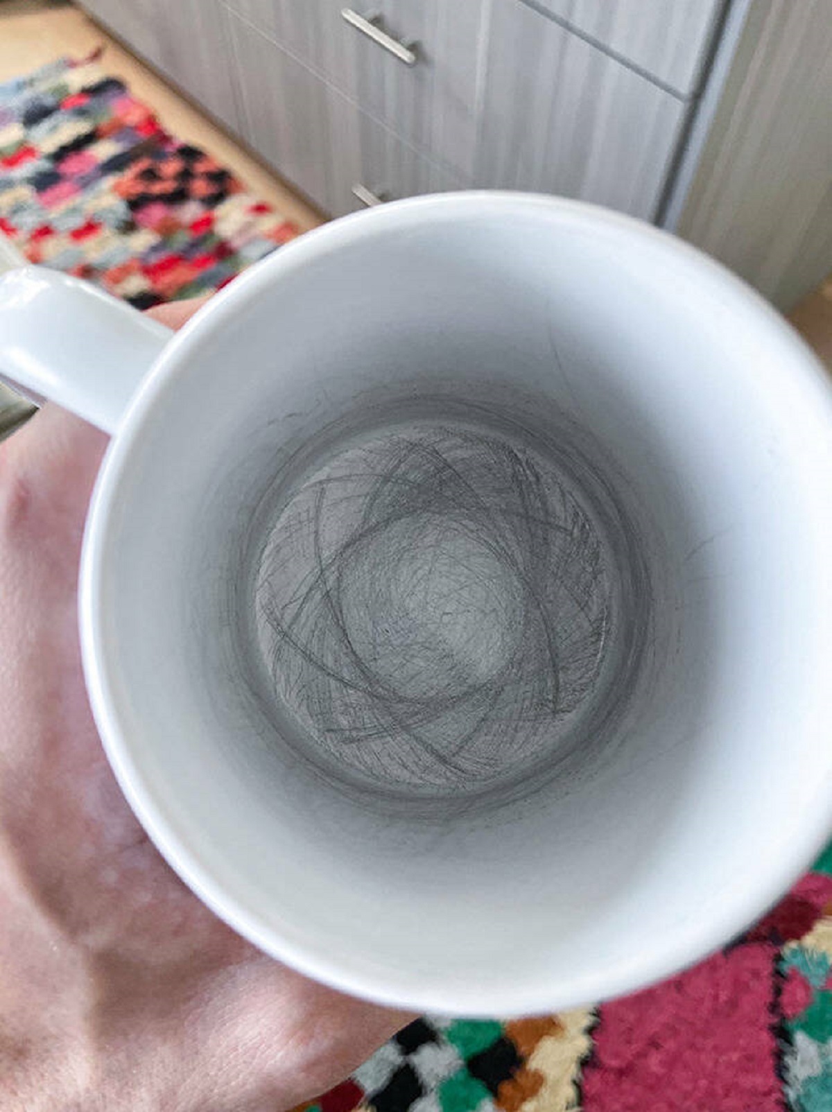 "The Stirring Pattern Formed Over Time In My Coffee Cup"