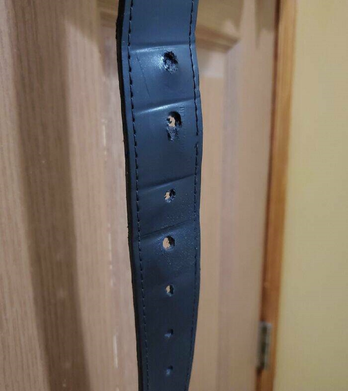 "You Can See My Weight Loss Progress In My Work Belt"