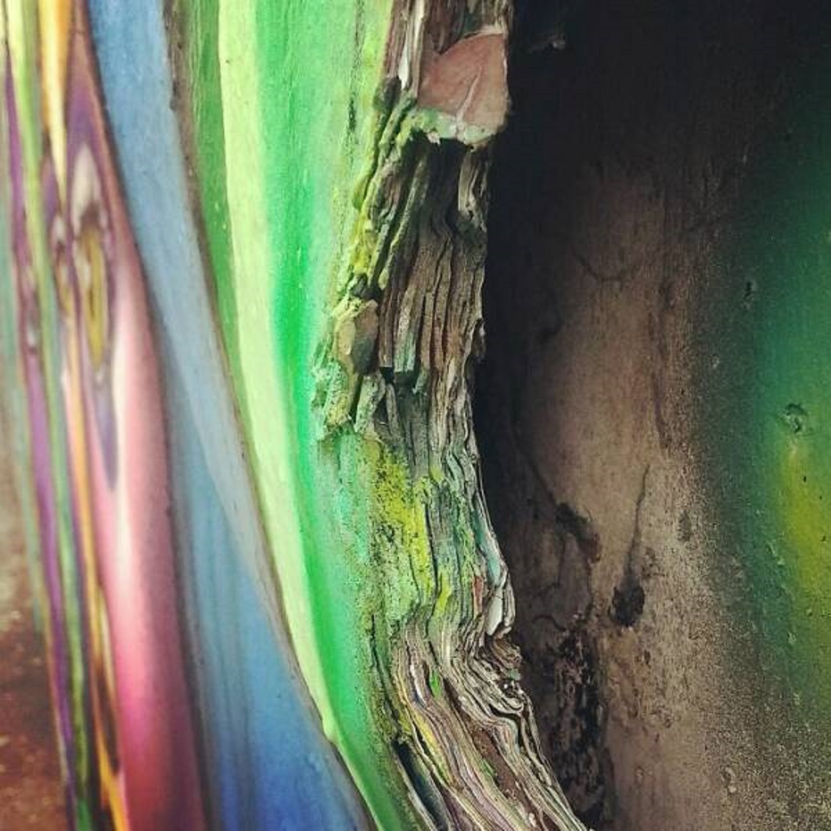 "All The Layers Of Paint On The Berlin Wall"