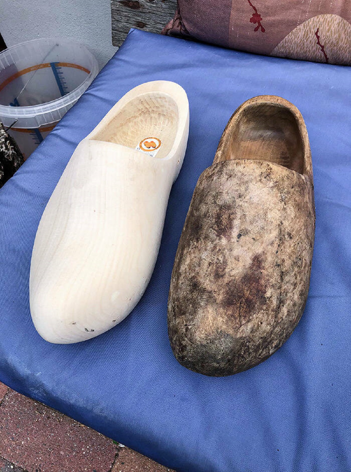 "My Old Next To My New Clogs"