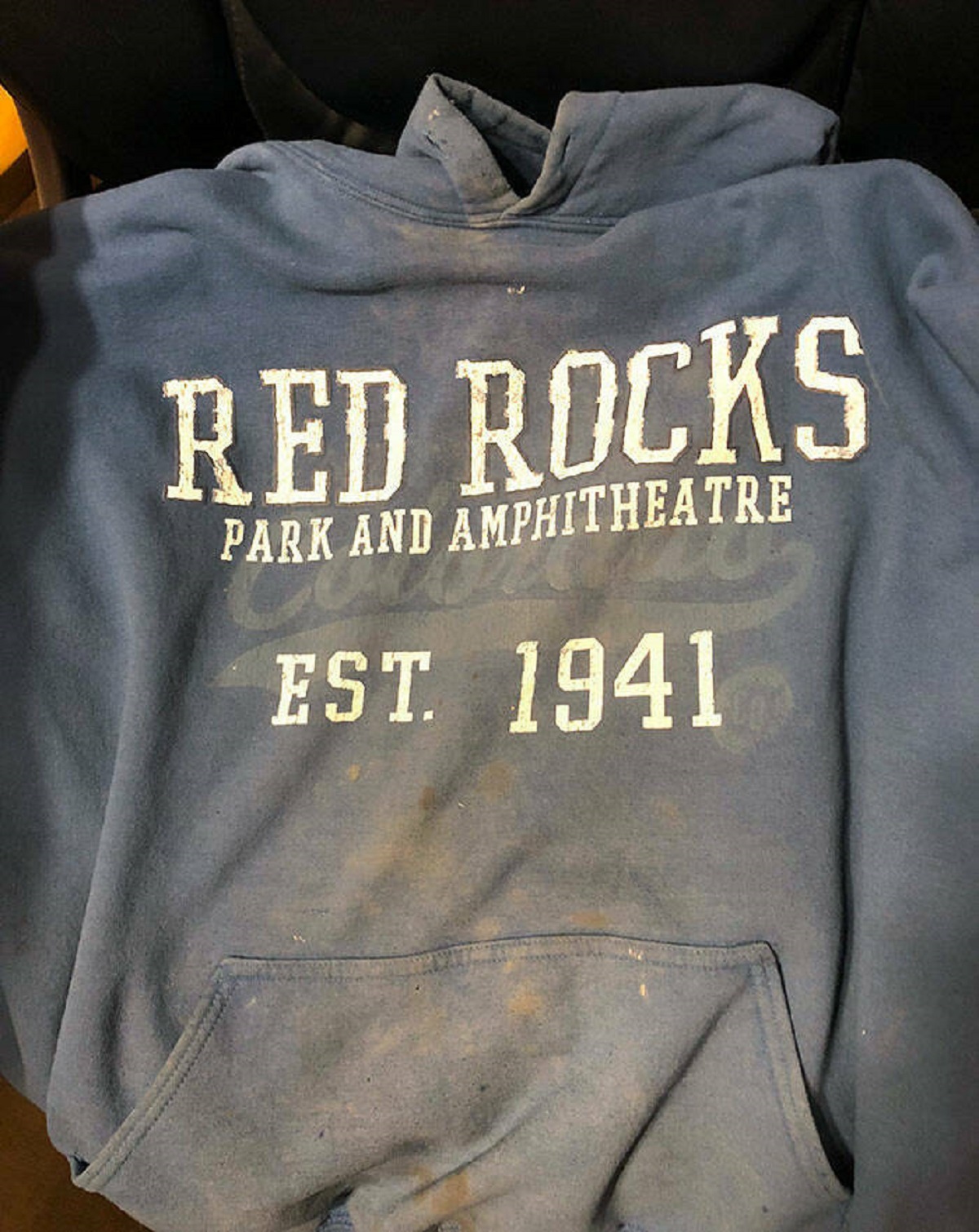 "After 4 Years Of Wearing This Sweatshirt To Work, A Completely Different Imprint Has Started To Appear Under The Original"