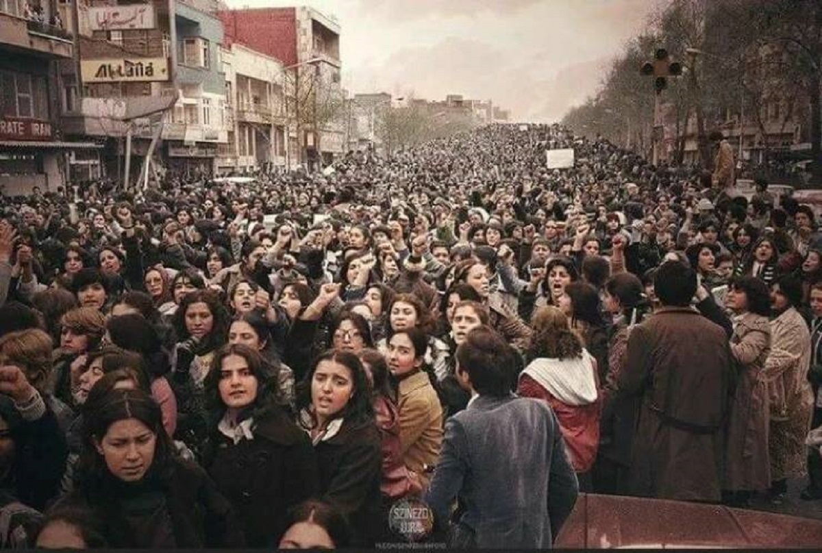 "Iran, 1979 - Thousands Of Iranian Women Protesting On The Streets Against Prospects Of Mandating Hijab"