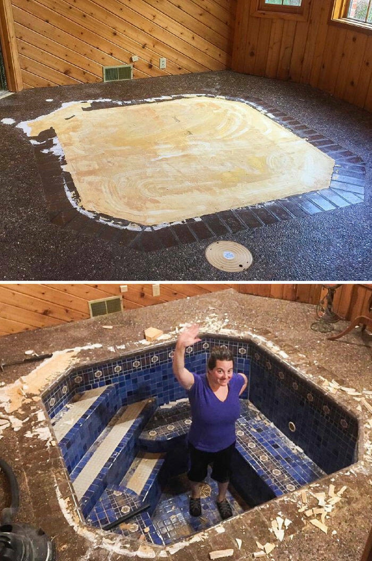 "They Found The Old Bath Under Their Living Room"