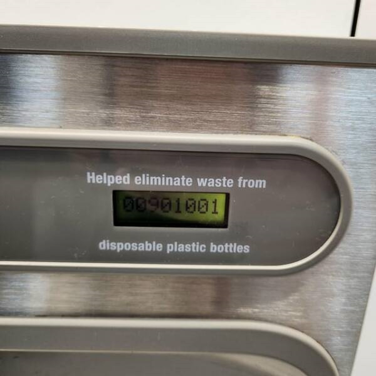 "This one water fill station has avoided almost a million plastic bottles"