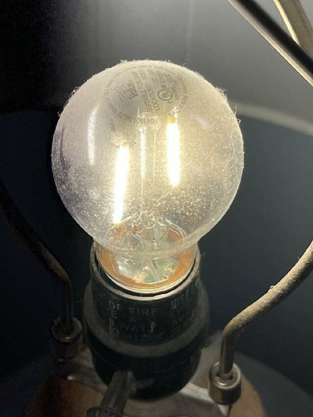 "This lamp has been burning continuously for 2 years"