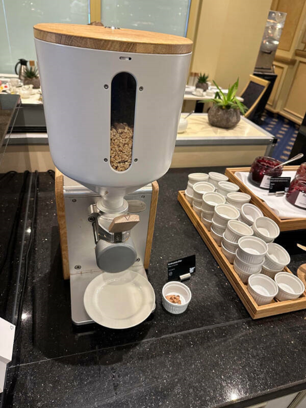 “This instant peanut butter machine at a breakfast buffet”