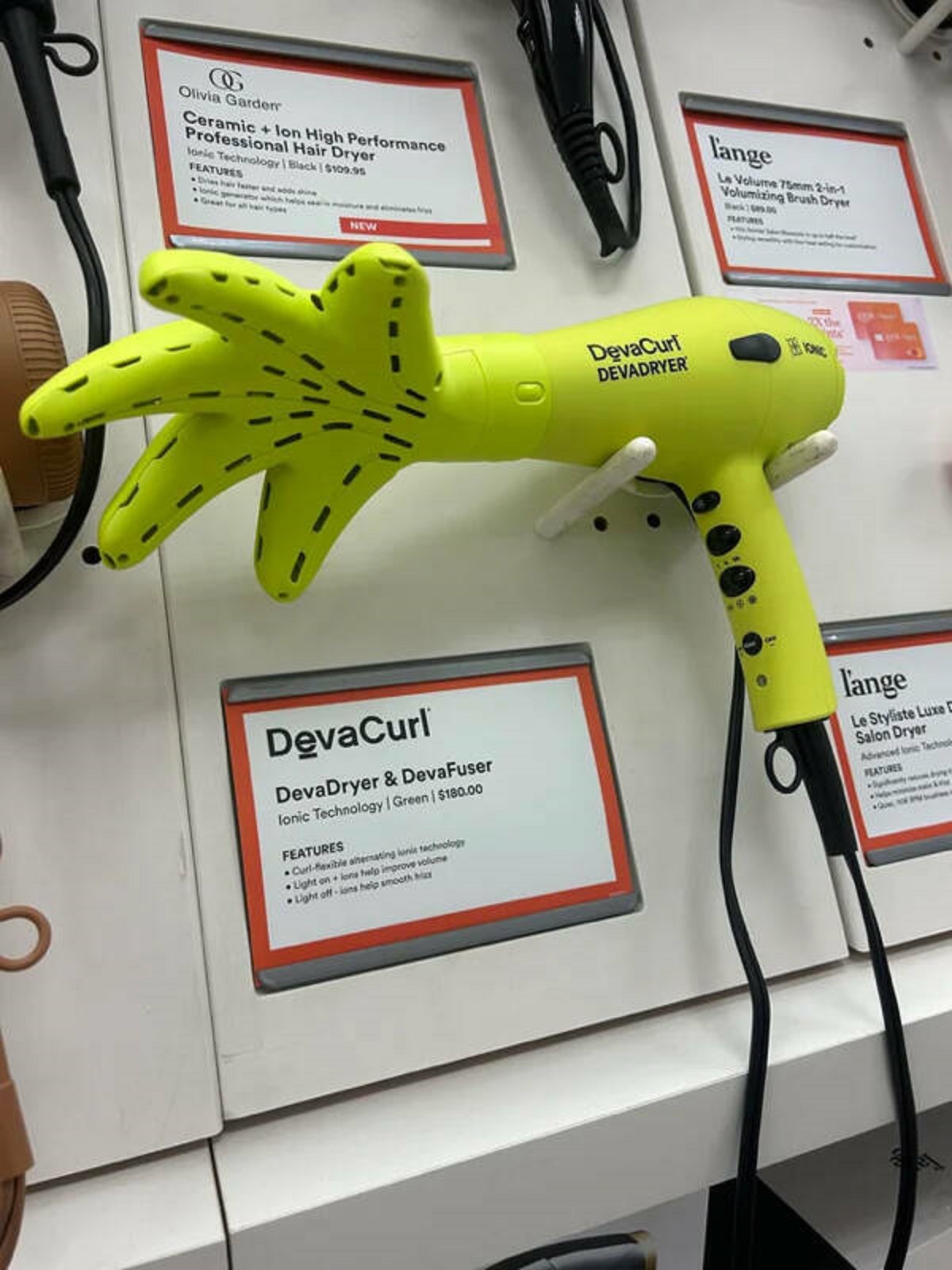 "This hairdryer I saw with a hand attachment."