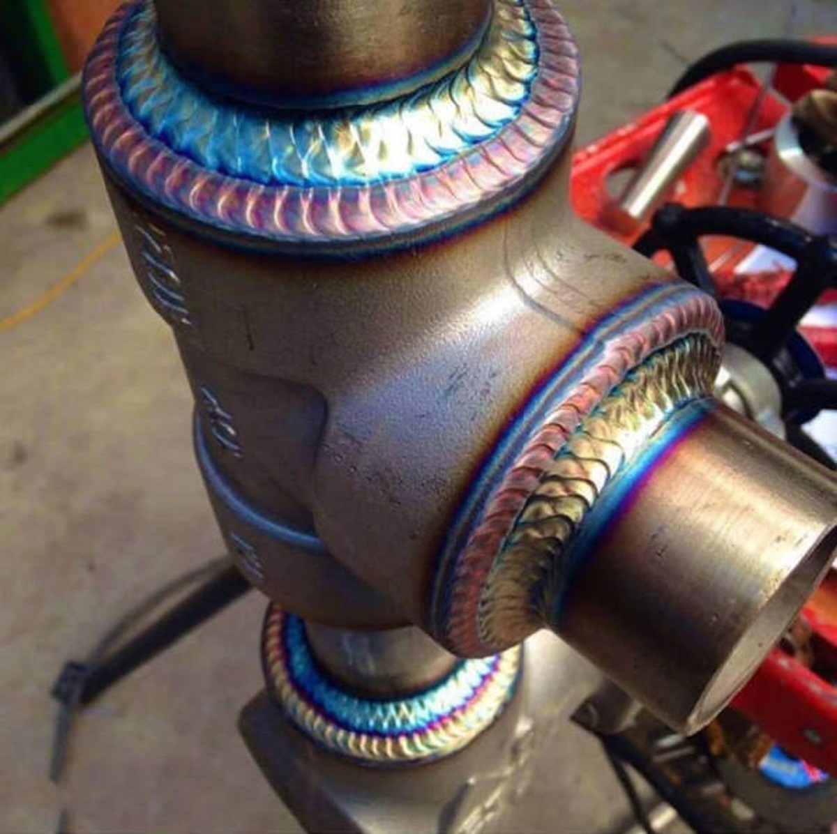 "The perfect weld bead from a master welder."