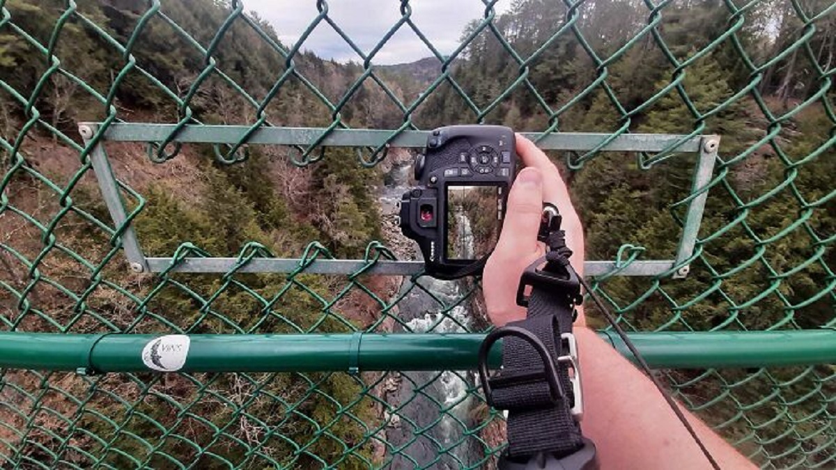 This Bridge’s Fencing Has Holes In It For Cameras