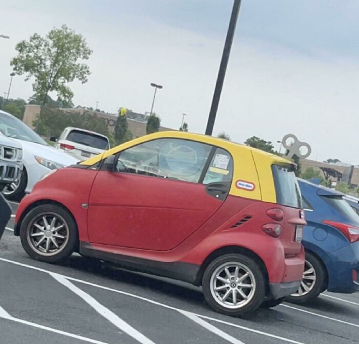 "Saw This Adult Sized Little Tikes Car In The Parking Lot"