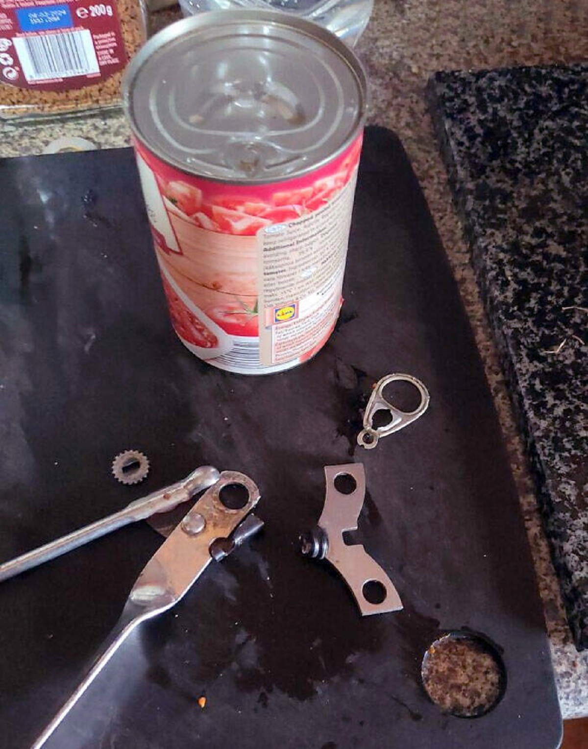 "Ring Pull Broke. Then The Can Opener Broke"