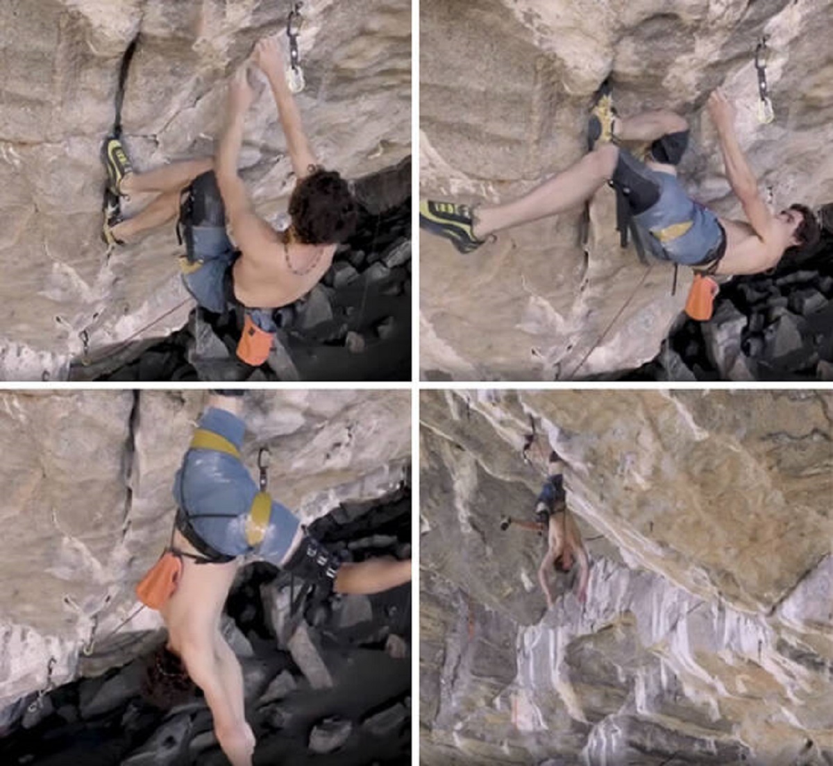 "Professional Climber Uses A “Knee Bar” To Bring Blood Back To His Arms"