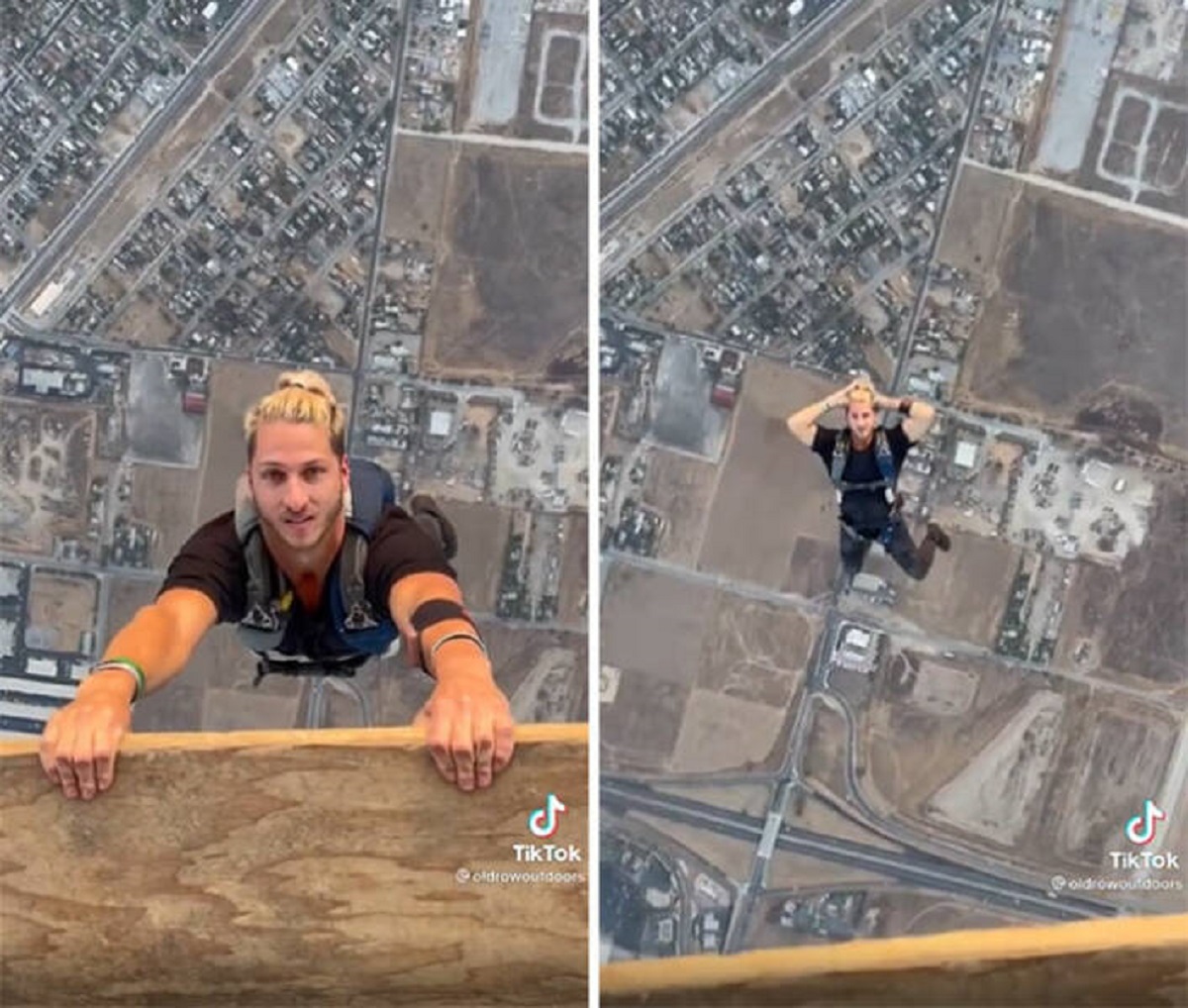 "Skydiving From A Hot Air Balloon"