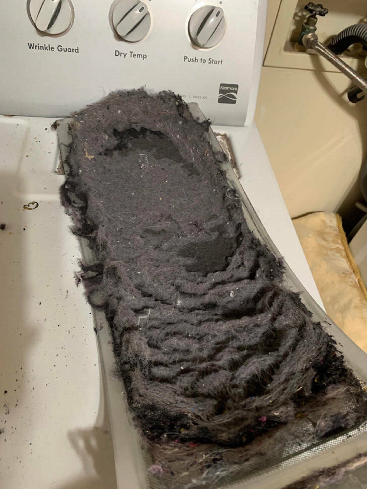 “My sister called and asked why her dryer kept stopping.”