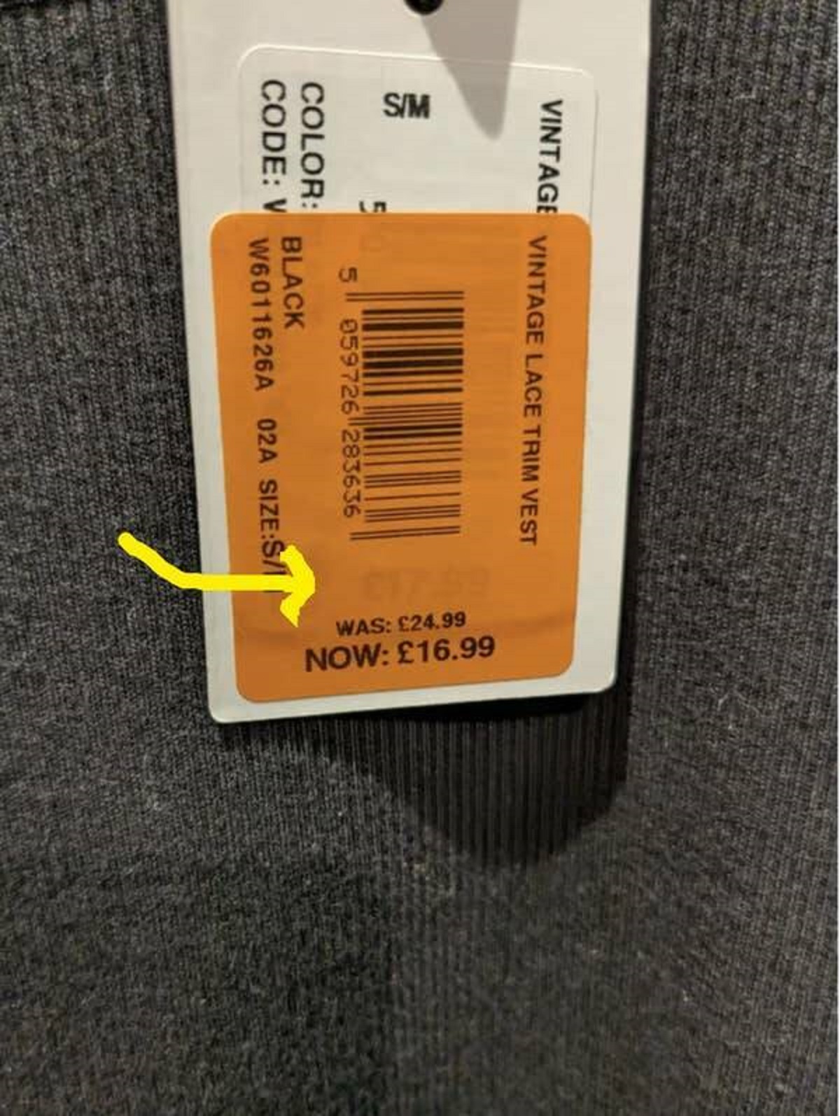 The employee who tried to make this look like a better deal than it actually was, but forgot to remove the sticker that clearly says it was originally only £17: