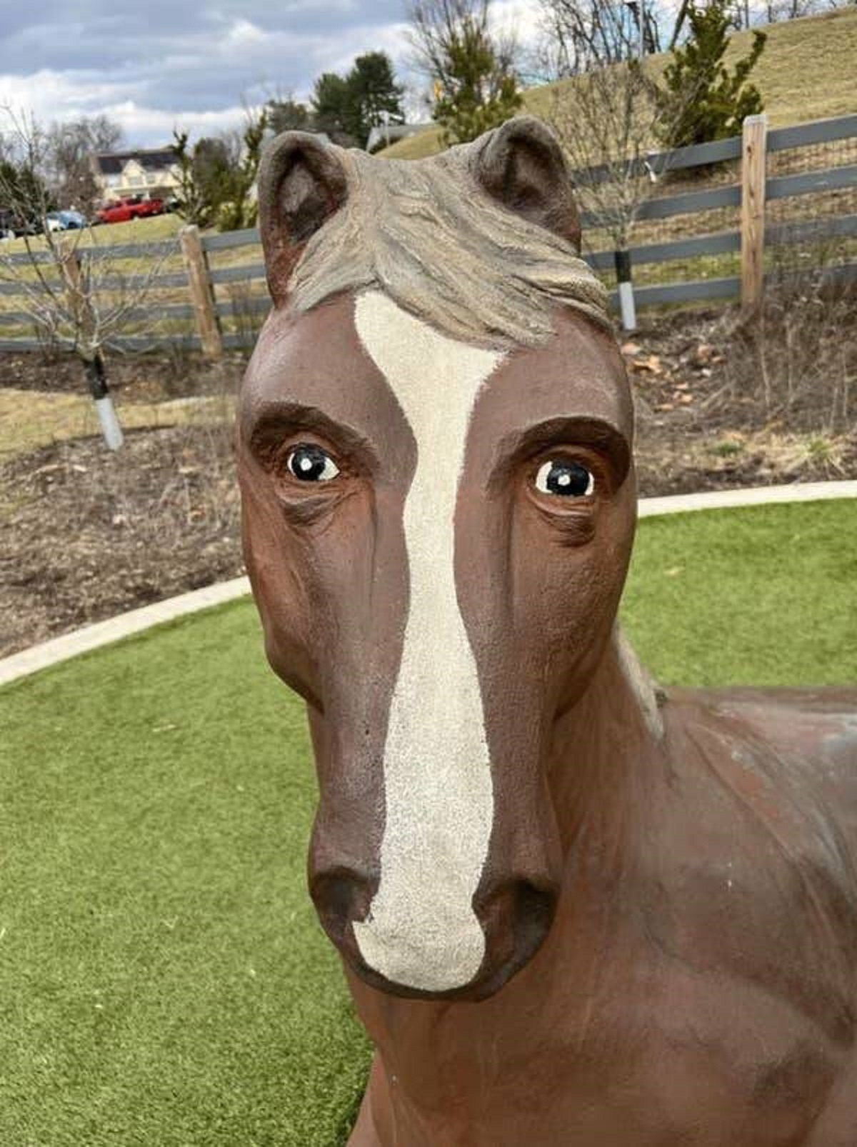 The person who made this horse statue and said, "Yeah, looks about right!"