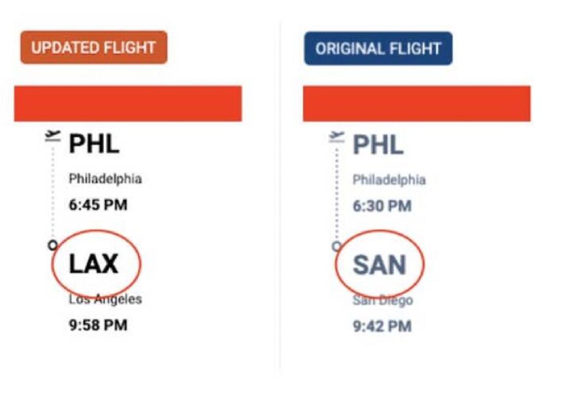 This employee who updated another person's flight — and apparently changed the destination to an airport that's, like, two hours away: