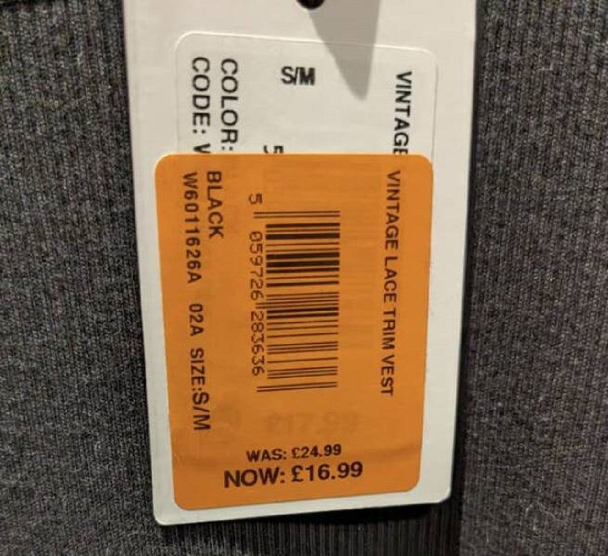 This employee who put on this sale sticker...