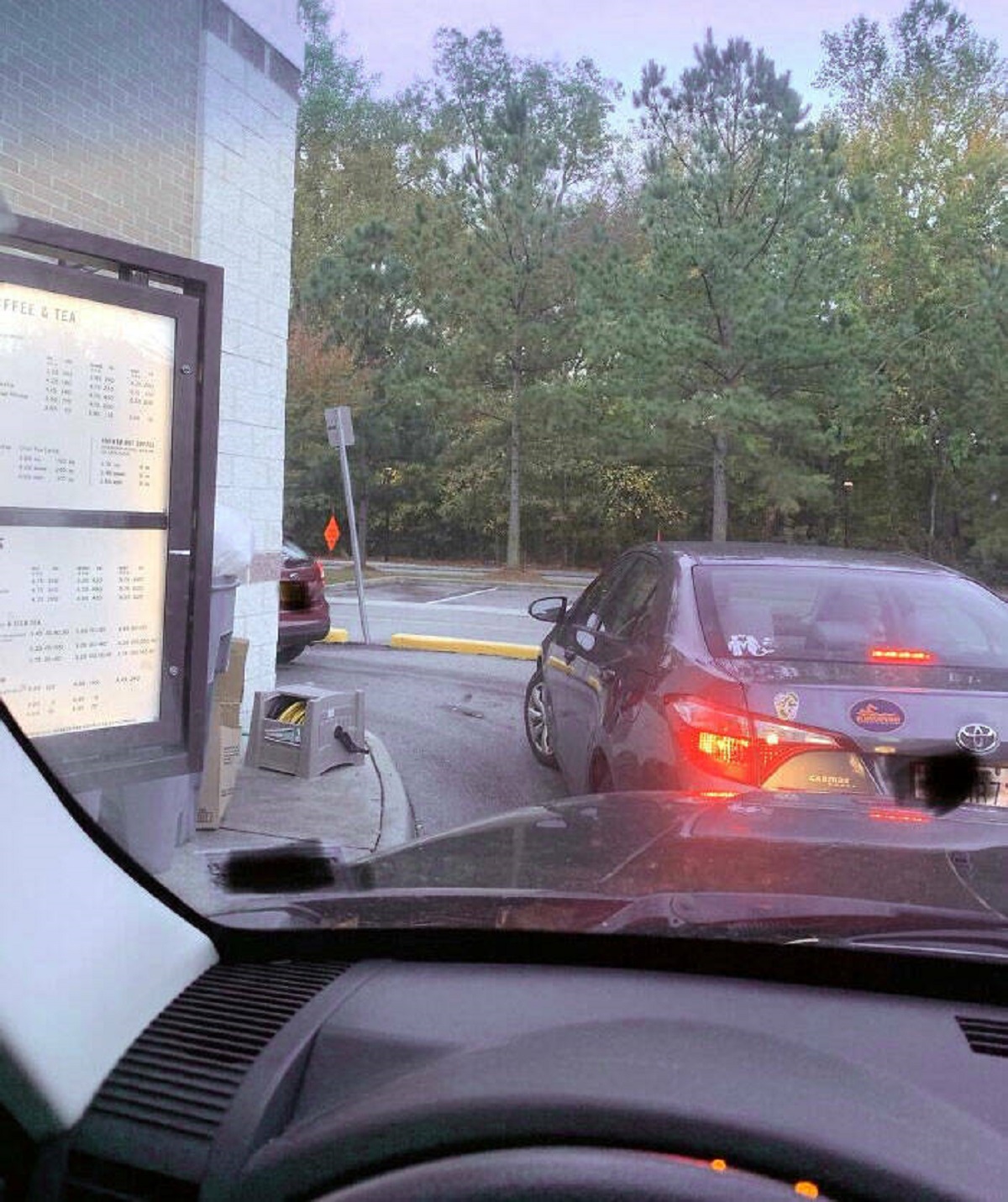"When The Person In Front Of You In A Drive-Through Line Refuses To Move Up A Few Feet So You Can Order"