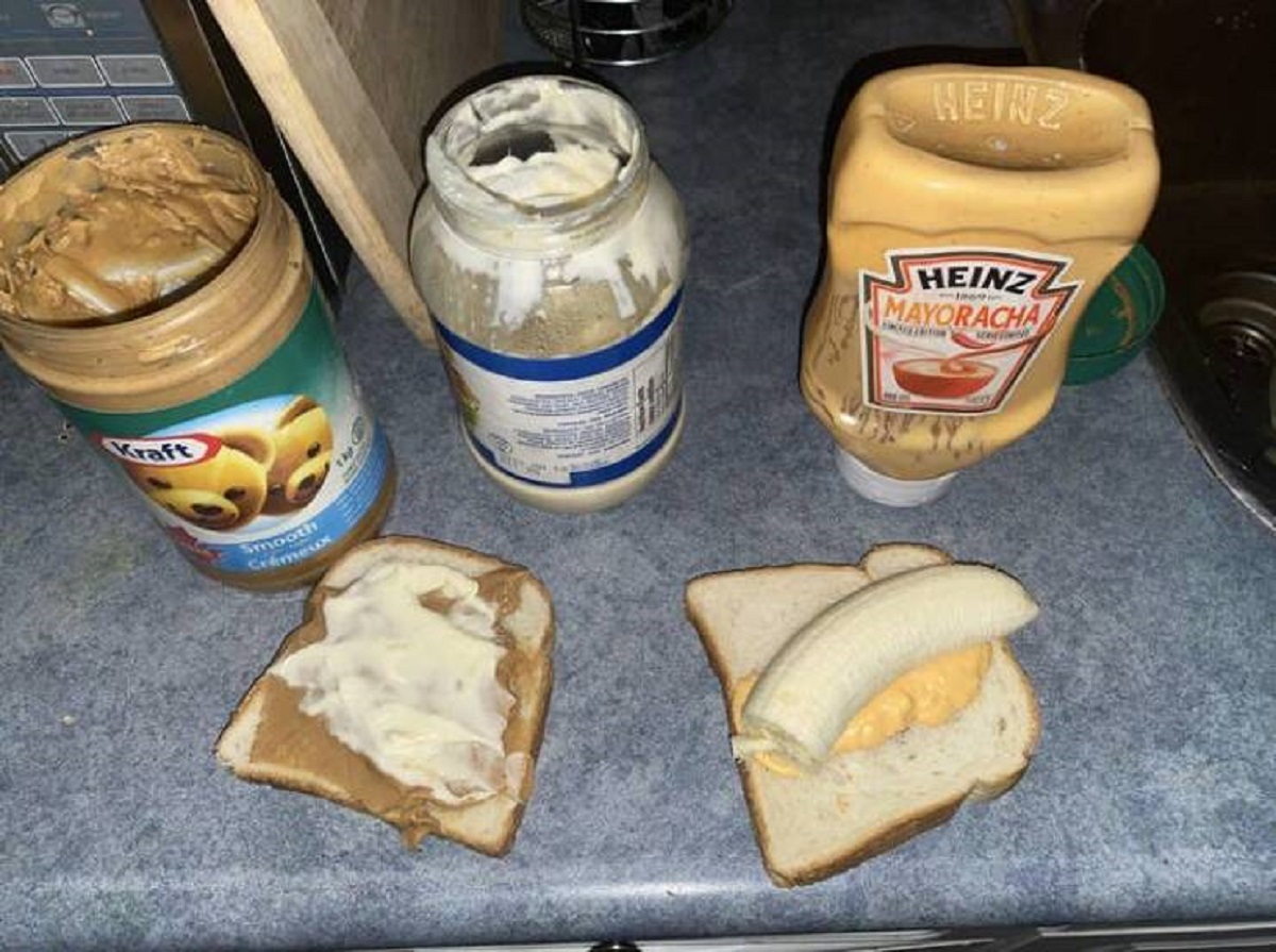 This dad who decided this monstrosity was a snack, aka a real "boy dinner":