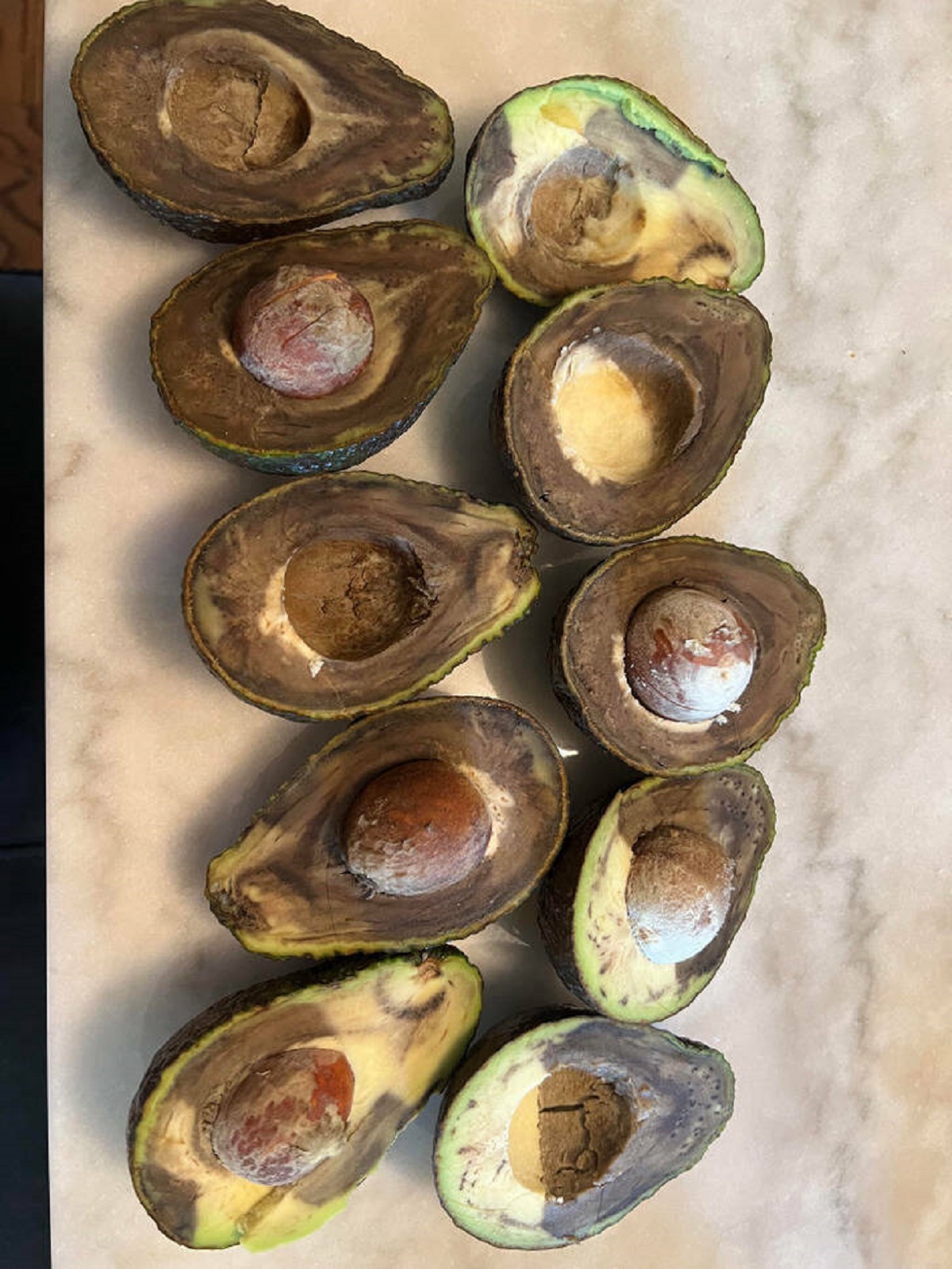 “Every single avocado (except 1) from the market pack I bought 2 days ago”