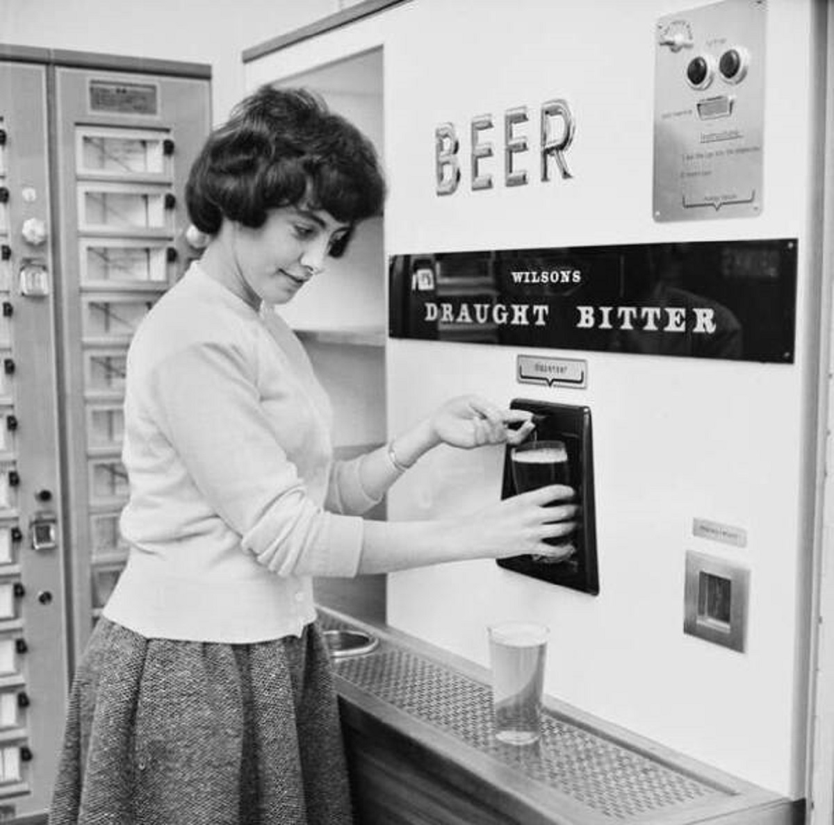 Once upon a time, beer vending machines were a thing: