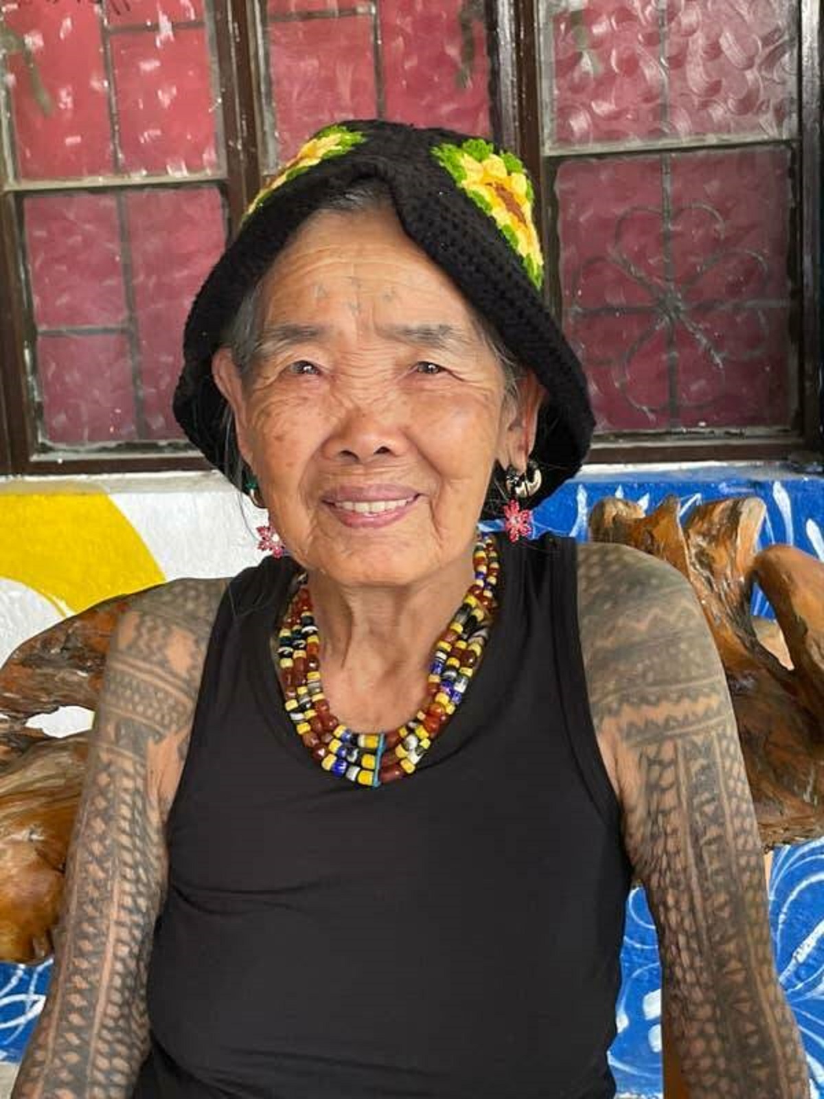 This is Apo Whang-Od, a 106-year-old woman who is quite possibly the oldest tattoo artist on the planet: