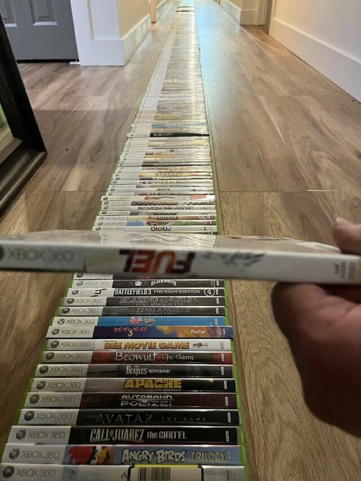 "Out of 950+ Xbox 360 games, this is the only one printed upside down"