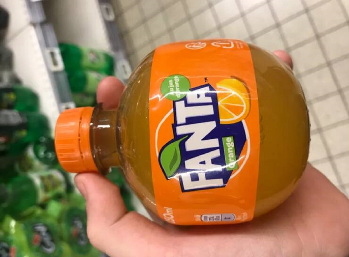 “This Fanta bottle I found.”