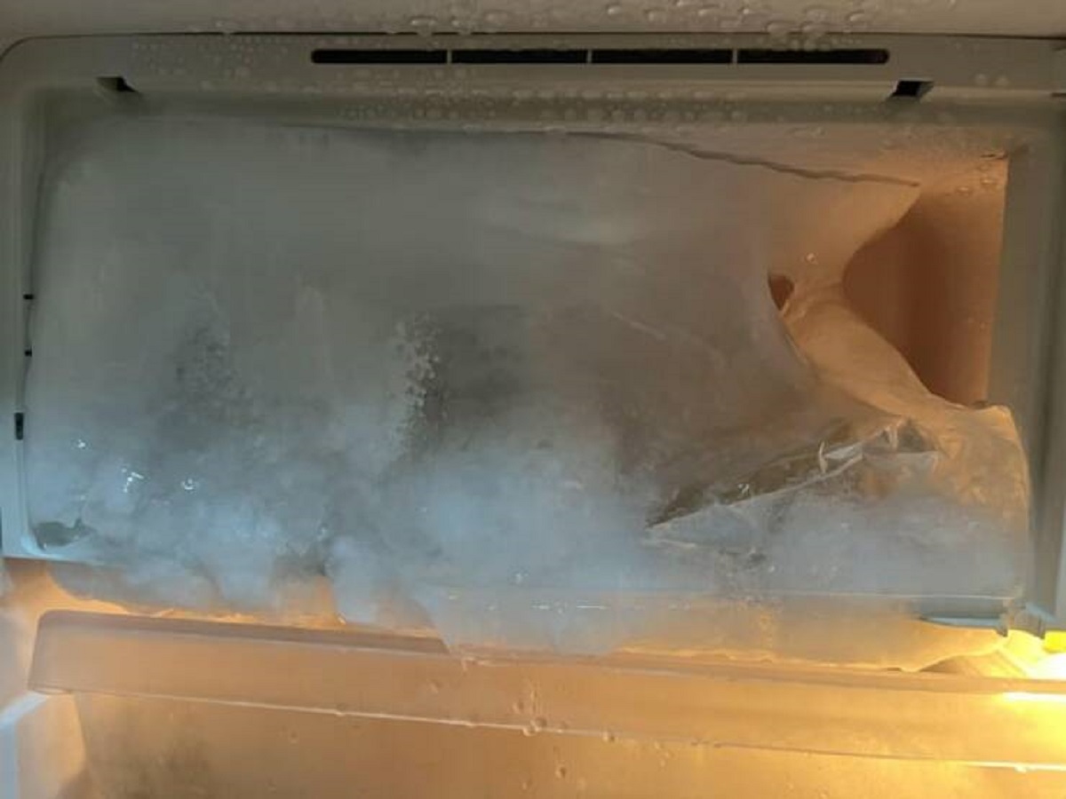 "Ice age in my fridge."
