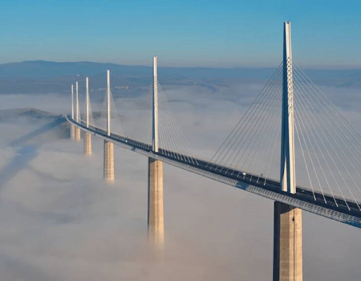 "A bridge in France, Viaduc de Millau."