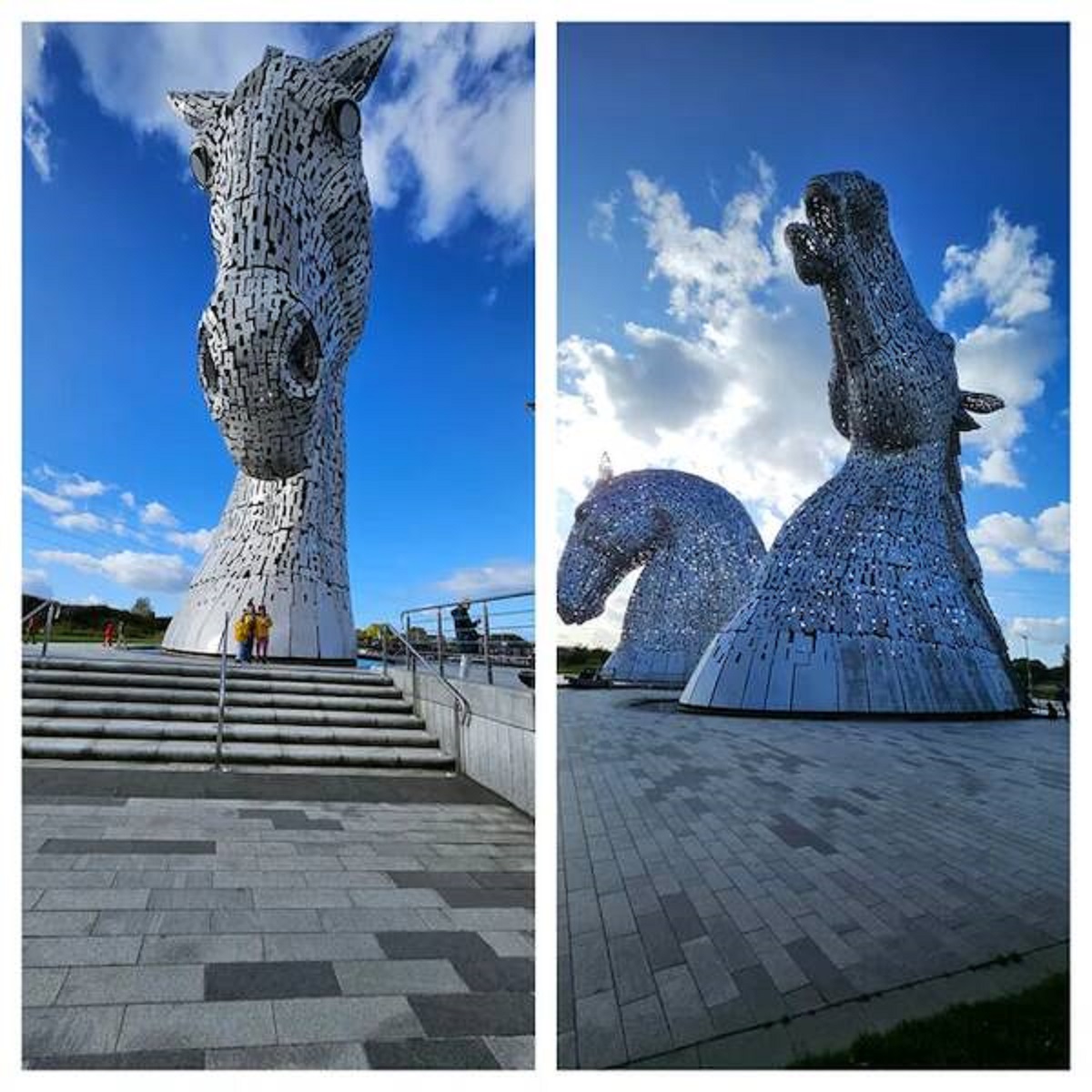 "The Kelpies Structures in Falkirk, Scotland."