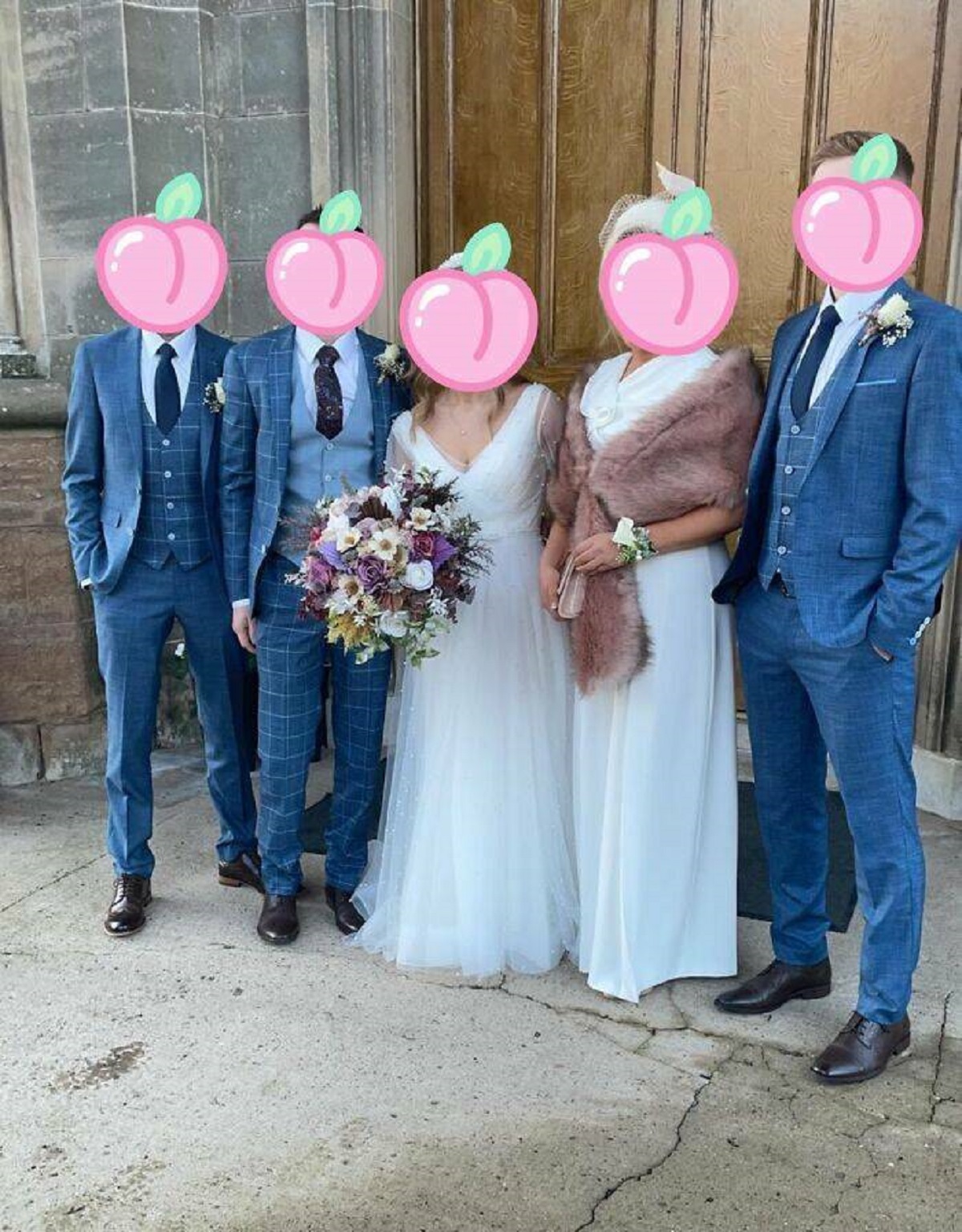 "Lady In The Fur Stole Is The Brides Mum. She Could Have Worn Literally Any Other Colour"
