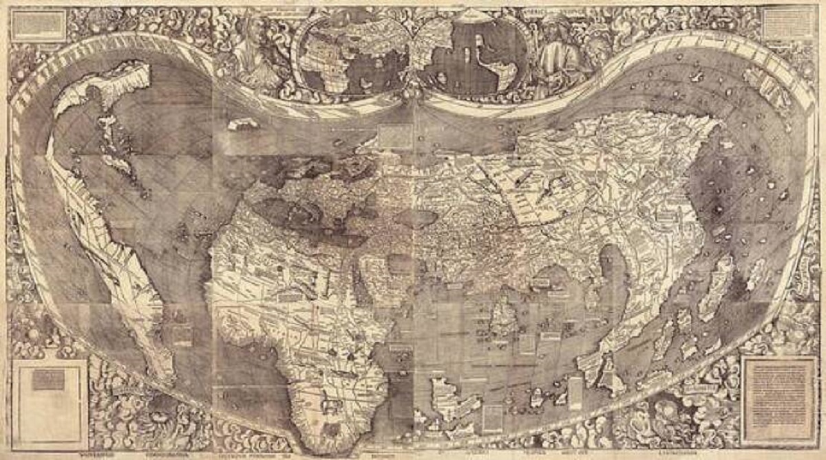This map, from 1507, is the first map to ever label America as "America":