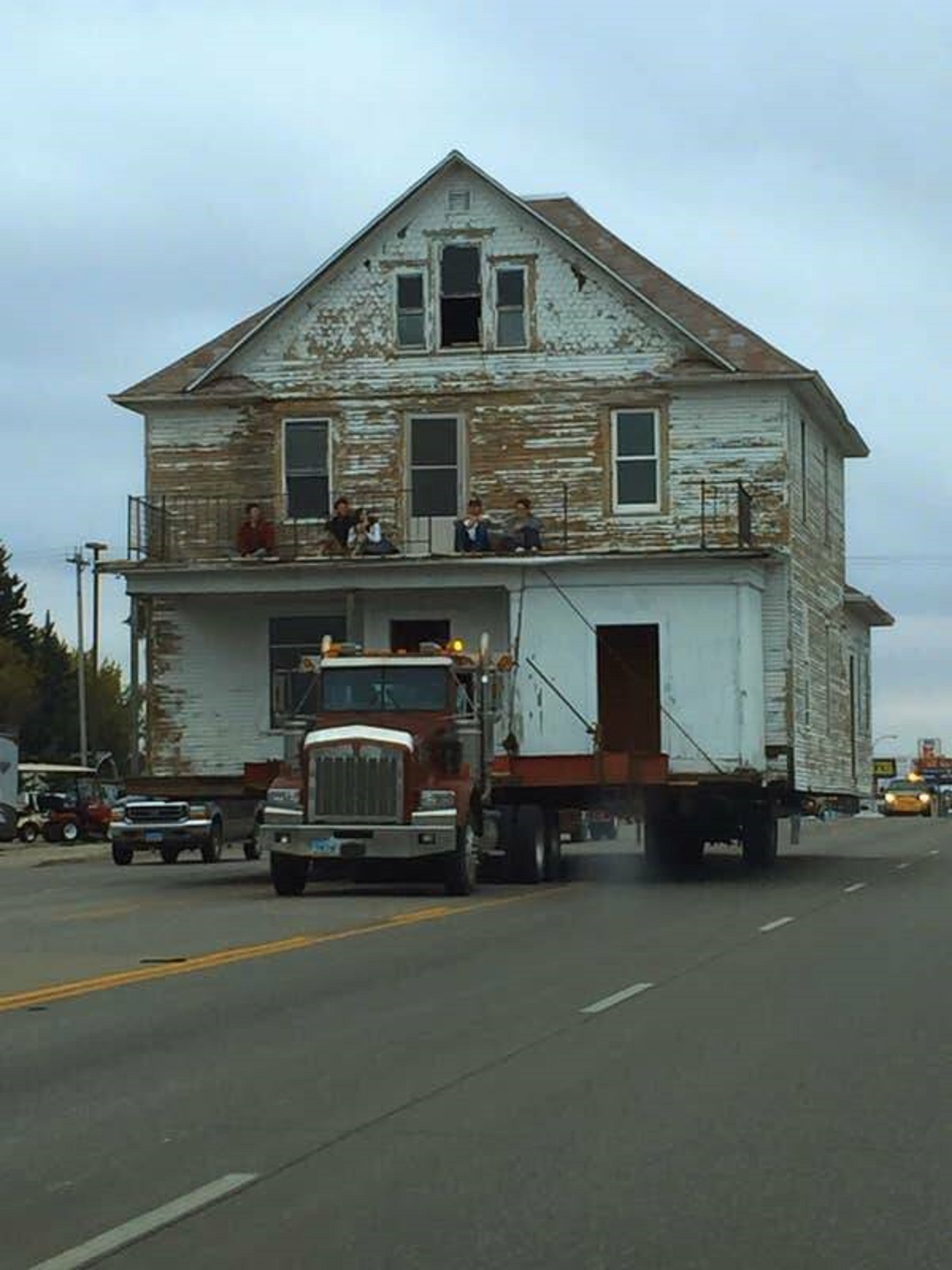 You can move an entire house with a truck: