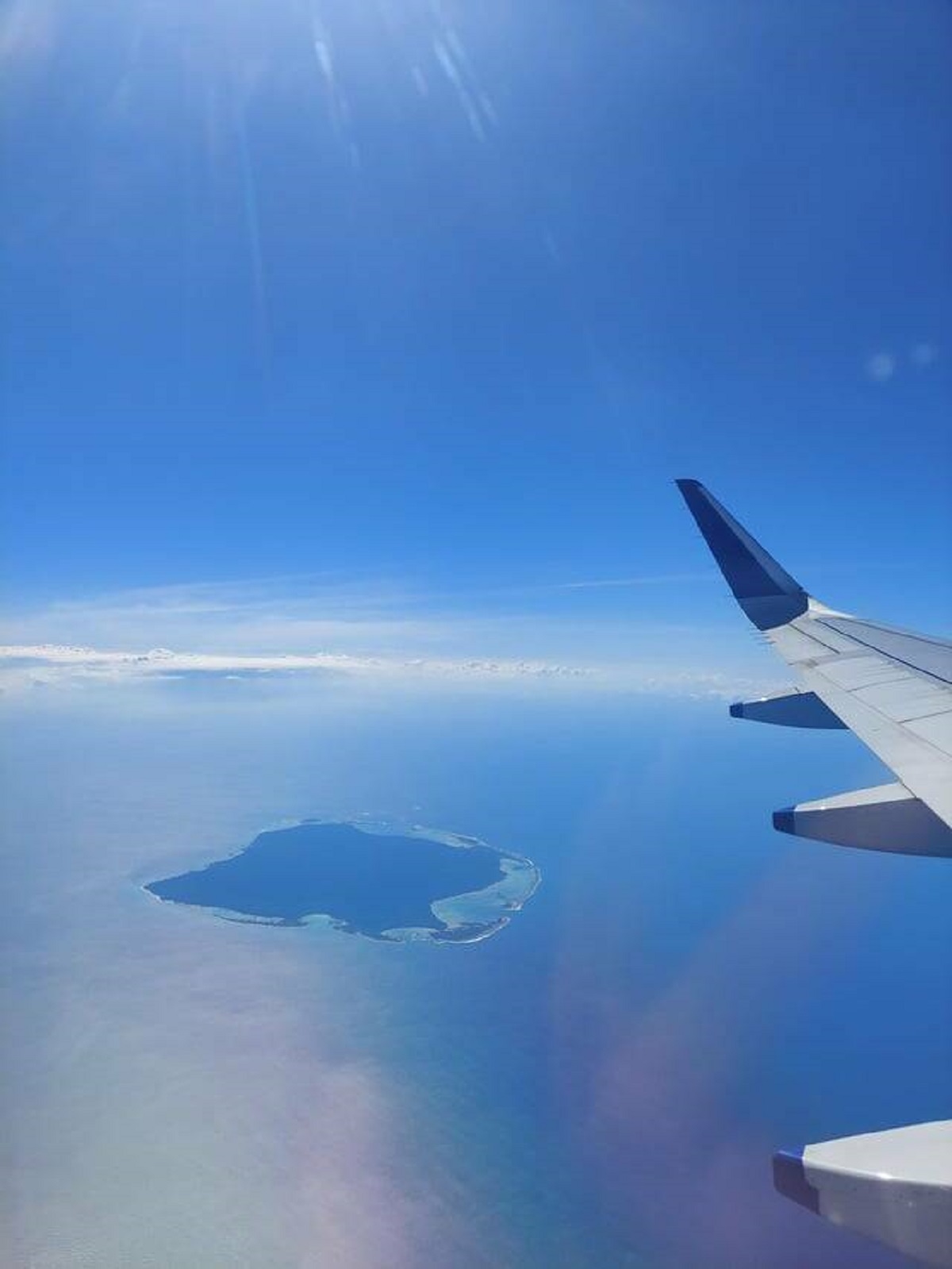 "Saw the North Sentinel Island while on the return flight from Port Blair, South Andaman"