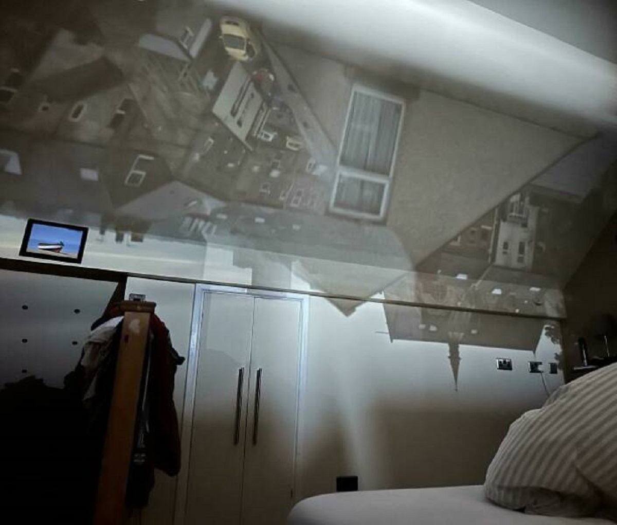 "When My Blind Is Open Just The Right Amount, My Bedroom Becomes A Giant Pinhole Camera"