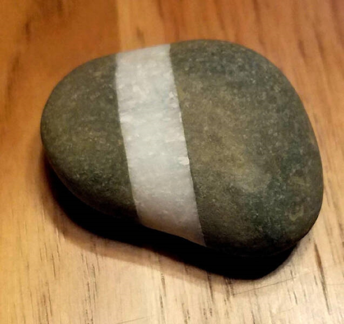 ’’This rock has a perfect quartz stripe.’’