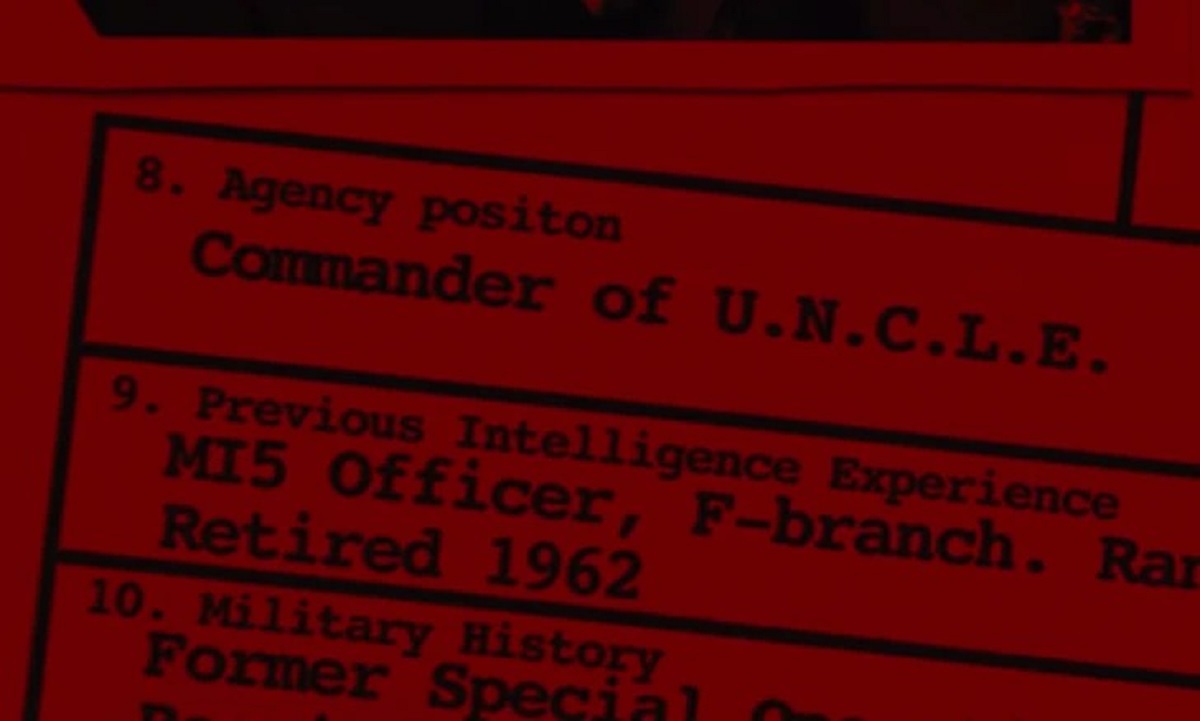 The Man From U.N.C.L.E. — in the end credits, in Hugh Grant’s character’s file, “position” is misspelled.