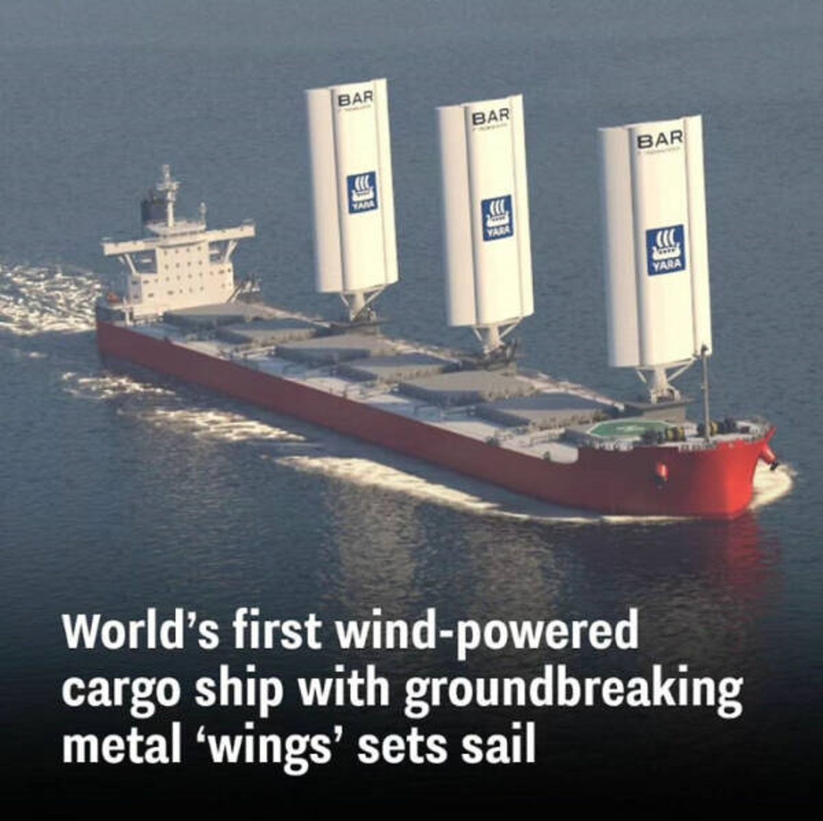 "First Wind-Powered Cargo Ship"