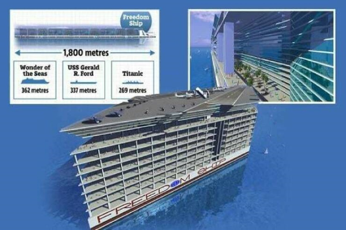 "Freedom Ship Concept, A Floating City To Free People From Taxes"