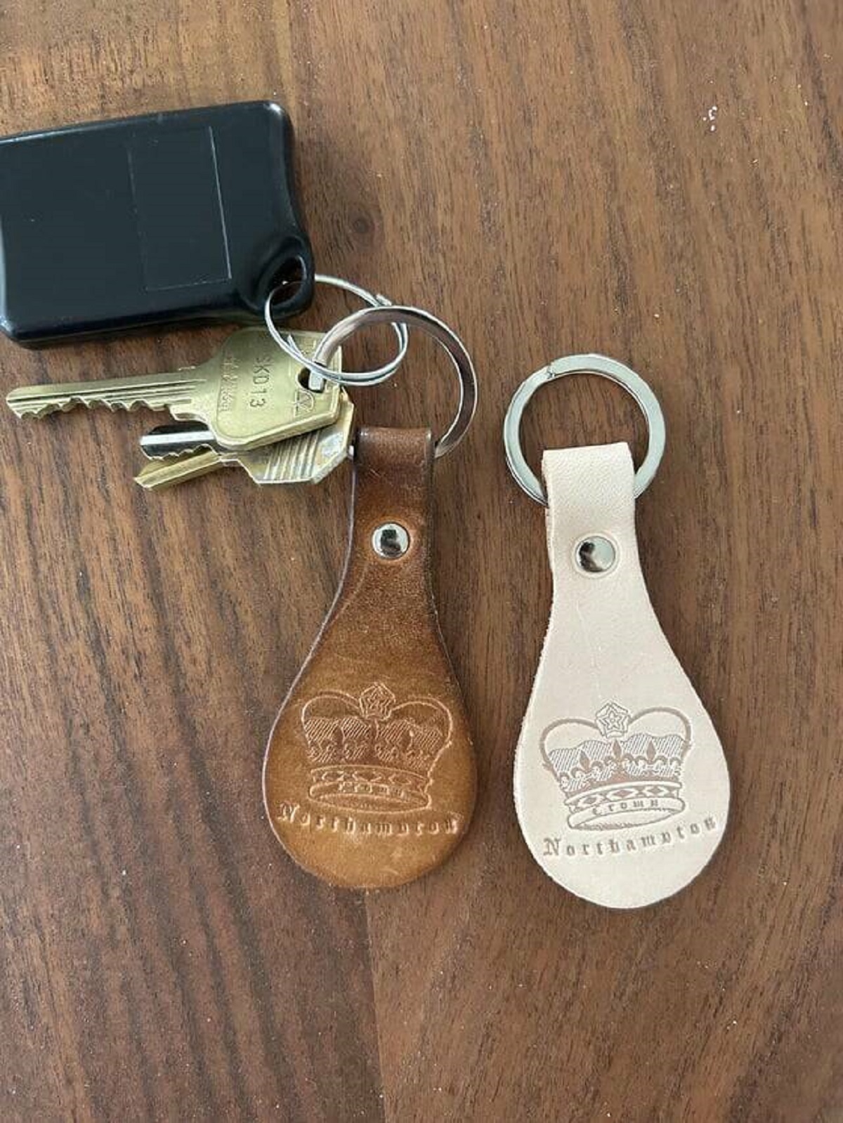 "The same keychain after 1 year of use"