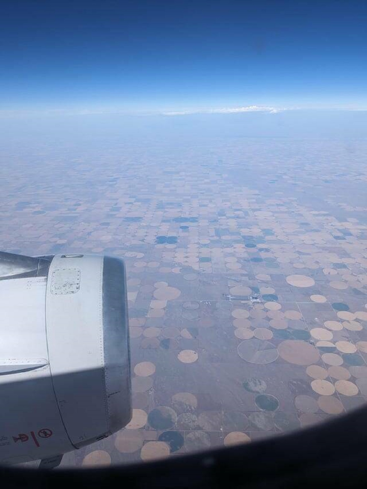 "Farm fields over Colorado are round not square'