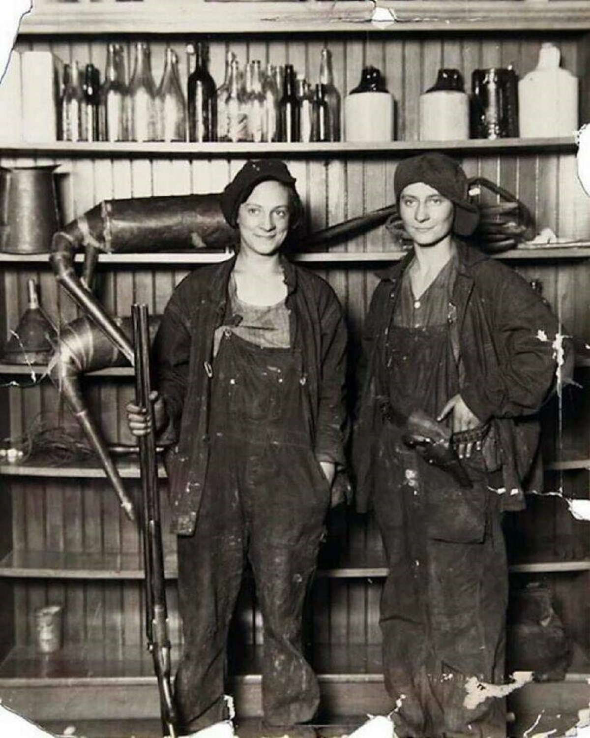 "Two Sisters, Florence And Susie Friermuth Arrested For Moonshining During The Prohibition, 1921"