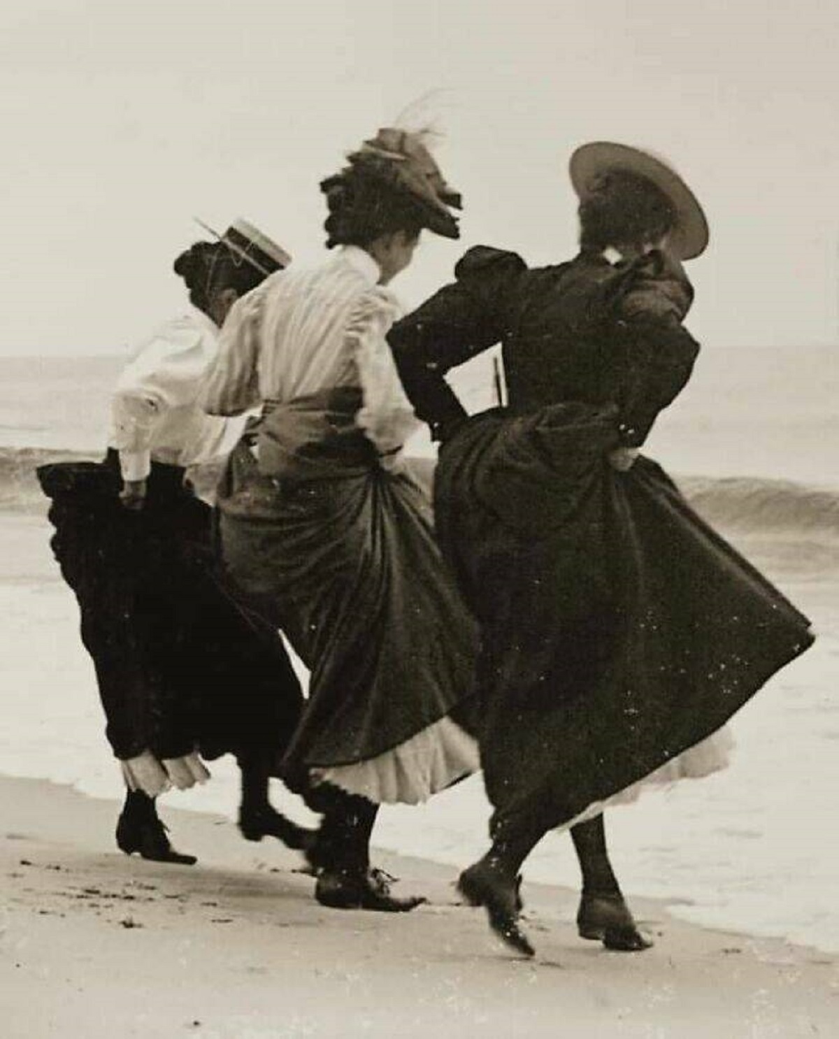 "Three Ladies At The Beach, 1895"